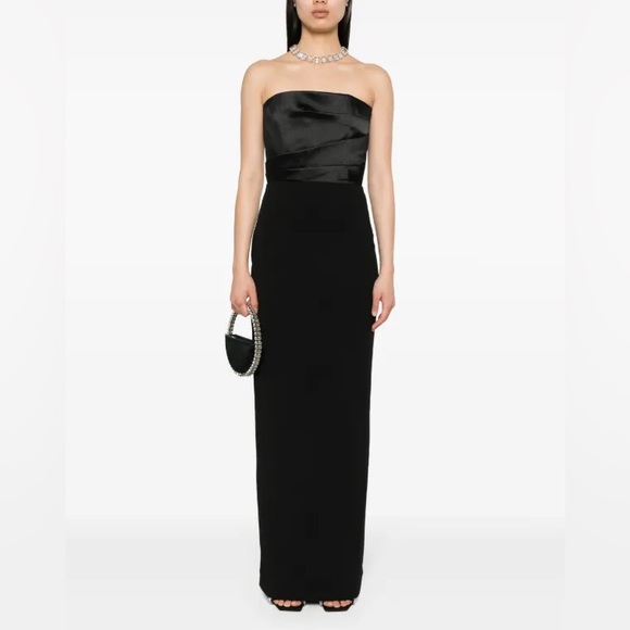 Solace London The Afra Maxi Dress in Black